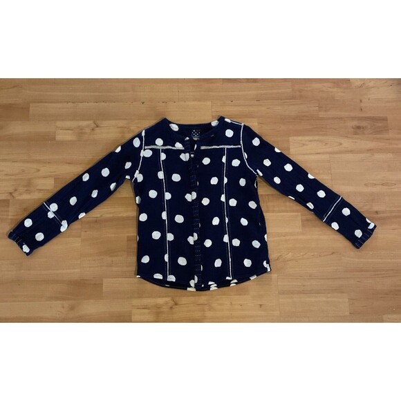 Scotch R'Belle Girls Indigo Blue Shirt Gauze Button Cotton -Size‎ 12/ 152 - Picture 1 of 10